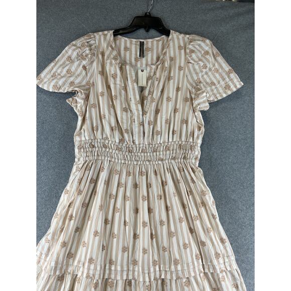 Anthropologie The Somerset Embroidered Floral Maxi Dress Size X-Large NWT - Picture 3 of 11